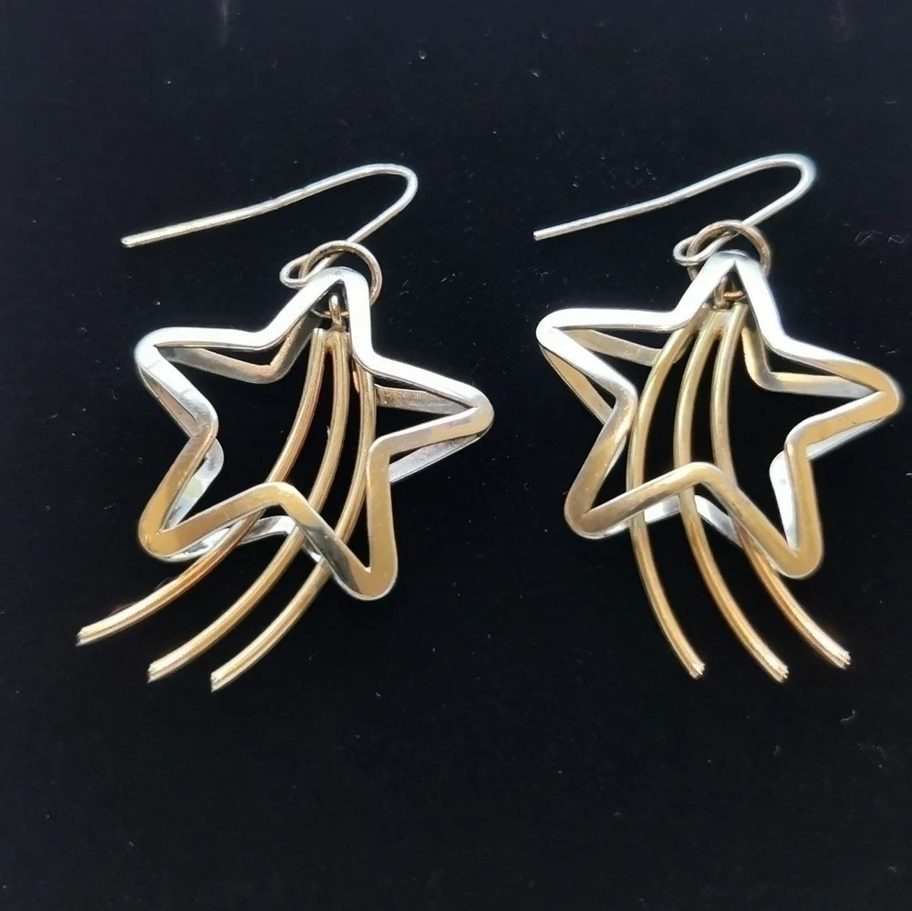 Sterling shooting star earrings
